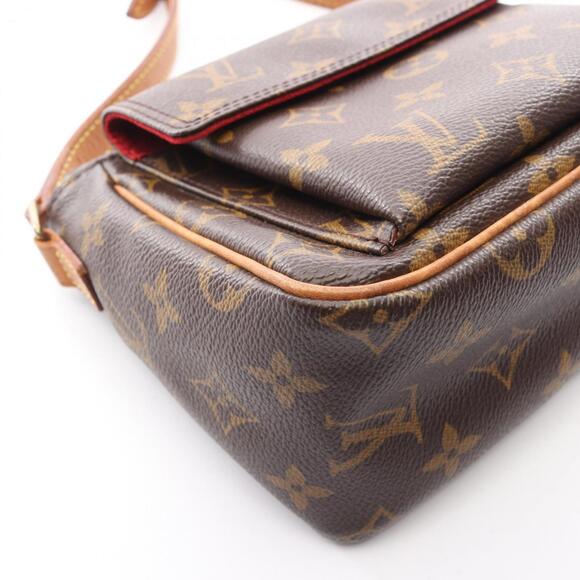 LOUIS VUITTON Brown Monogram Leather Shoulder Bag - Picture 11 of 14